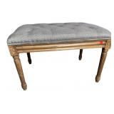 OAK REEDED LEG BENCH