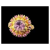 10K AMETHYST DINNER RING