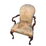GREENBAUM INTERIORS SOLID MAHOGANY OPEN ARM QUEEN