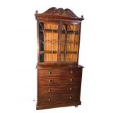 18TH CENTURY MAHOGANY STEPBACK CUPBOARD