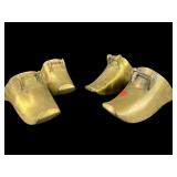 LOT OF 4 OLDER BRASS STIRRUPS