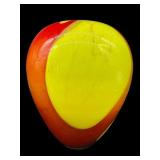 LARGE MULTI-COLOR SWIRL ART GLASS VASE