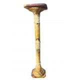 ANTIQUE ONYX PEDESTAL