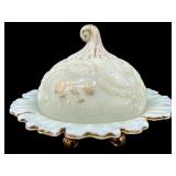 ANTIQUE NORTHWOOD LOUIS XV CUSTARD COVERED BUTTER