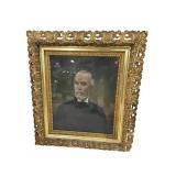 GOLD GUILD FRAMED MOURNING PAINTING