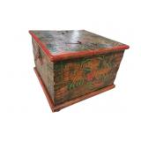 RARE MODEL DOUBLE LIFT TOP PAINT DECORATED EARLY