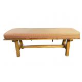PINE BENCH WITH CUSHION
