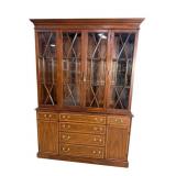 HENKEL HARRIS SOLID MAHOGANY BANDED INLAID CHINA