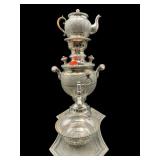 RARE 84 SOLID STERLING SILVER SAMOVAR SET WITH