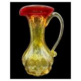 AMBERINA ART GLASS CADMIUM CREAMER