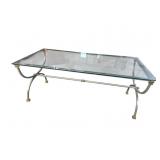 STEEL AND BRASS HIGH QUALITY MODERN DESIGN GLASS