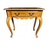 ETHAN ALLEN OAK CONSOLE TABLE