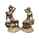 PR OF PLASTER FIGURINES