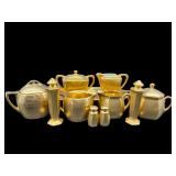 13 PCS OF GOLD DECORATED PICKARD CHINA