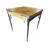 1950's CHROME DRAW LEAF TABLE
