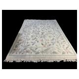 11FT 4IN X 7FT 9IN FLORAL HANDMADE RUG