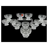 SET OF 12 ROSENTHAL CLASSIC ROSE 4 IN SHERBET