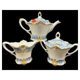 ANTIQUE R S PRUSSIA 3 PC TEASET