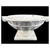 LARGE CHALKWARE BOWL ON PEDESTAL