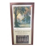 BROWN & BIGELOW 1950's ADVERTISING CALENDAR IN