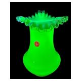 LARGE FENTON URANIUM JACK IN THE PULPIT VASE