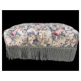 ALL TUFTED FLORAL OTTOMAN