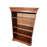 CHERRY FINISH OPEN BOOKCASE
