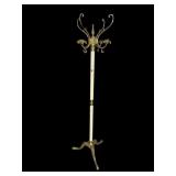 BRASS ORNATE HAT RACK