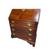 19TH CENT. PINE SLANT FRONT SECRETARY
