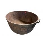 ANTIQUE CAST IRON CAULDRON WASH POT