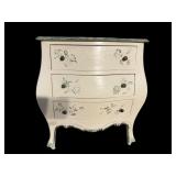 PAINT DECORATED BOMBAY FORM 3 DRAWER STAND