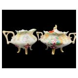 ANTIQUE R.S PRUSSIA HAND PAINTED ROSES CREAMER &