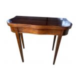 CRAFTIQUE SOLID MAHOGANY FLIP TOP GAME TABLE