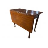 19TH CENT. SOLID MAHOGANY QUEEN ANNE DROP LEAF