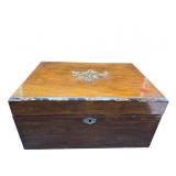 19TH CENT. MAHOGANY MOTHER OF PEARL INLAID