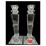 PR OF QUALITY CRYSTAL CANDLE HOLDERS