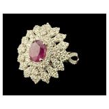 PLATINUM OSCAR FRIEDMAN NATURAL KASHMIR SAPPHIRE