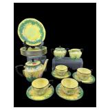 19 PC R.S. GERMANY PAINTED TEASET