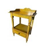 PAINT DECORATED 19TH CENT. 1 DRAWER WASHSTAND