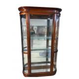 PULASKI CHERRY BOW GLASS LARGE CURIO