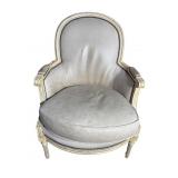 BAKER LEATHER PAINT DISTRESSED LOUIS XV STYLE