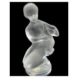LALIQUE FRANCE DIANA THE HUNTRESS NUDE FIGURINE