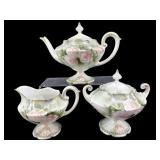 ANTIQUE R S PRUSSIA TIFFANY FINISH 3 PC TEASET