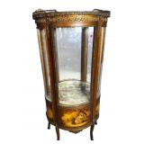 ANTIQUE VERNIS MARTIN DECORATED FRENCH VITRINE