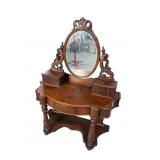 19TH CENT. MAHOGANY VANITY