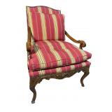MINTON SPIDELL CARVED OPEN ARM CHAIR