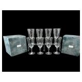 SET OF 8 ST ROMAIN GOLD CRISTAL G. DURANDICED