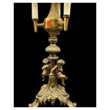 4 LIGHT CHERUB CANDELABRA LAMP