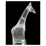 SIGNED ORREFORS CRYSTAL TALL GIRAFFE FIGURE