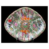 ROSE MEDALLION PORCELAIN DIAMOND SHAPE PLATTER